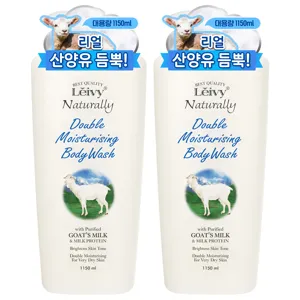 Leivy 산양유 바디워시 플로럴 코튼향, 2개, 1150ml