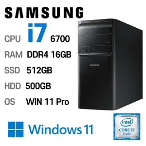 삼성중고컴퓨터 DB400T7B 인텔 6세대 core-i7 가성비 사무용컴퓨터 윈도우11설치, DB400T7B