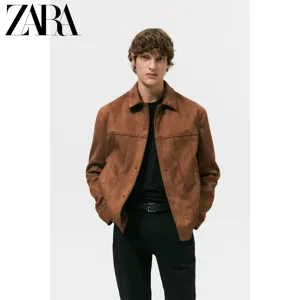 ZARA 자라 에코 라펠칼라 스웨이드 자켓