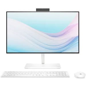 HP 일체형 PC Starry White HP All-in-One Desktop 24-ck0000kl (셀러론-J4025 60.5cm WIN11 Pro RAM 4GB NVMe 256GB) + 키보드 + 마우스