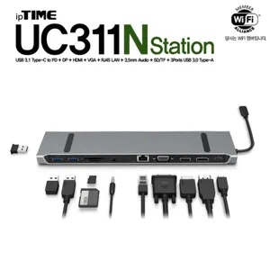 IpTIME ipTIME UC311 Nstation 11 in 1 멀티포트 도킹 스테이션