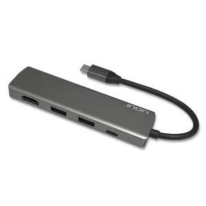 아이논 USB C타입 to 3.0 4포트 HDMI 허브 IN-UH110C, 그레이