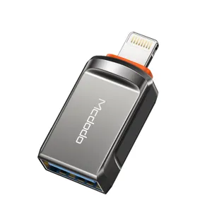 맥도도 USB-A 3.0 to 라이트닝 8핀 OTG 젠더, 딥그레이, 1개