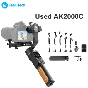 FeiyuTech 사용 AK2000C DSLR 안정기 짐벌 3 축 접이식 릴리스 카메라 짐발 안정제 흠집 스크래치|소형 짐벌|