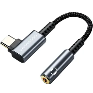 바라보고 ㄱ자 USB C타입 to 3.5mm DAC 내장 이어폰 오디오 젠더