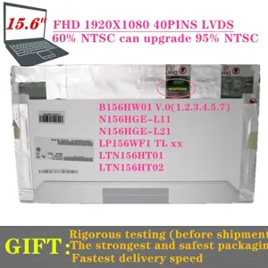 LCD 스크린 FHD B156HW01 V.4 FIT V.7 B156HW02 LTN156HT01 N156HGEL11 LP156WF1 TL F3 B2 C3 B1 15.6 인치 1920