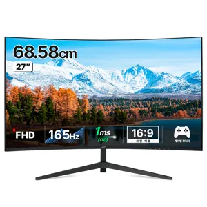 어드밴스원 68.58cm FHD 커브드 보더리스 165HZ 게이밍 모니터, 68.58cm, M270CG165(무결점)