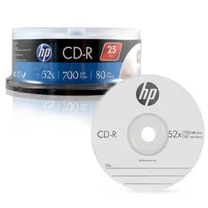 HP CD-R 52X 700MB 25p + 케익 트레이