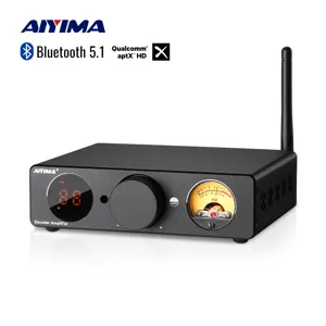 AIYIMA HIFI 블루투스 파워 앰프 VU 미터 앰프 300Wx2 스테레오 사운드 앰프 스피커 USB DAC 앰프 홈 앰프