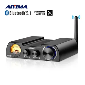 AIYIMA A08 Pro TPA3255 블루투스 5.0 파워앰프 300Wx2 스테레오 오디오 앰프 스피커 가정용 앰프 VU 미터 앰프, 1.Only A08 PRO