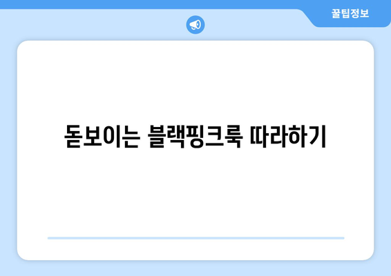 돋보이는 블랙핑크룩 따라하기