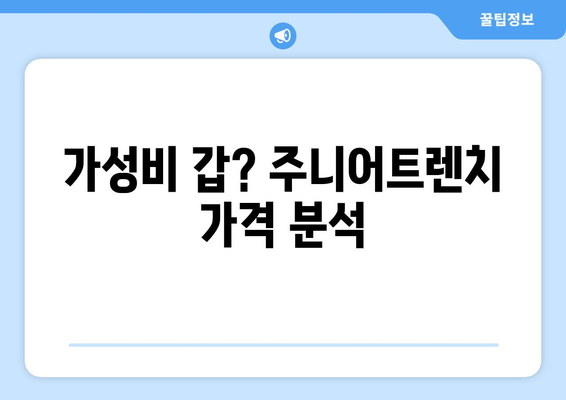 가성비 갑? 주니어트렌치 가격 분석